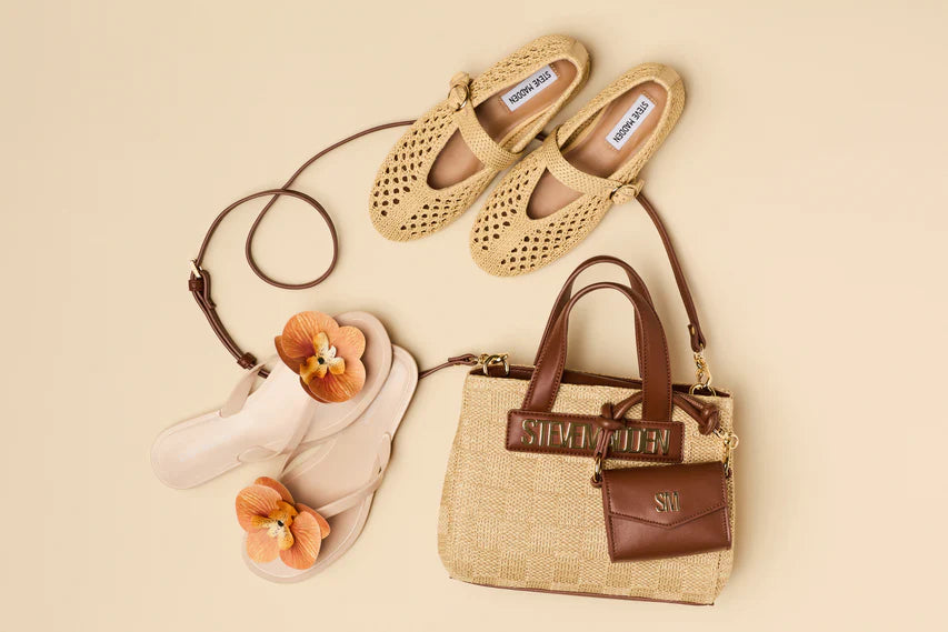 Steve Madden Ballarina Natural Raffia