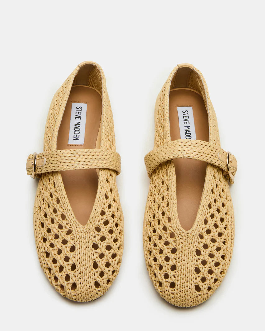 Steve Madden Ballarina Natural Raffia