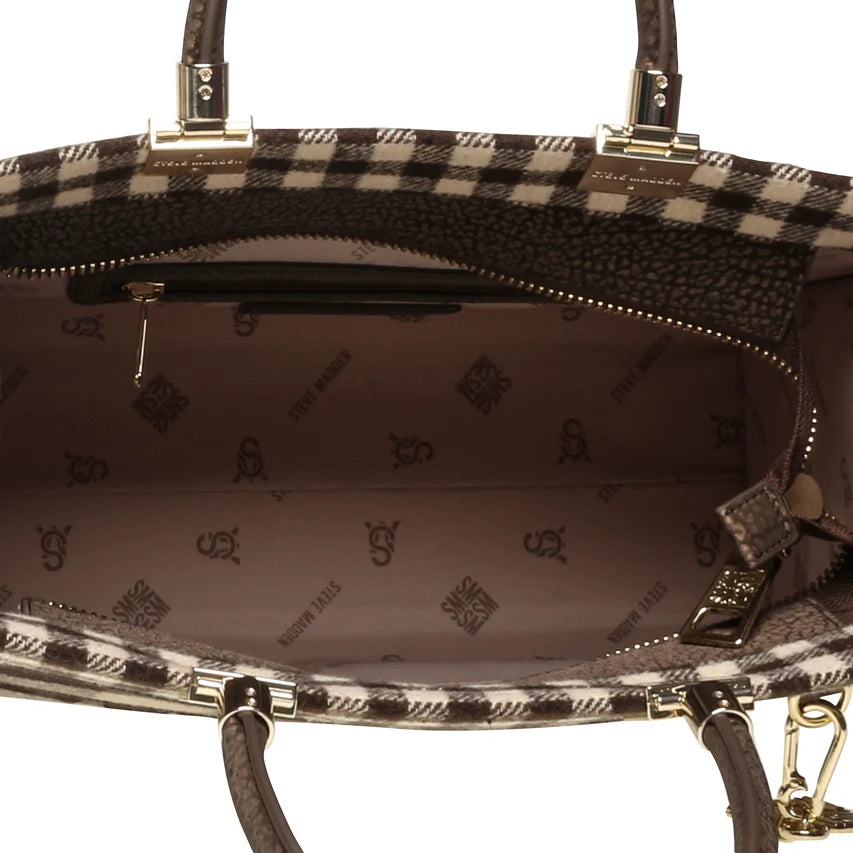 STEVE MADDEN BORSA MARRONE/ORO