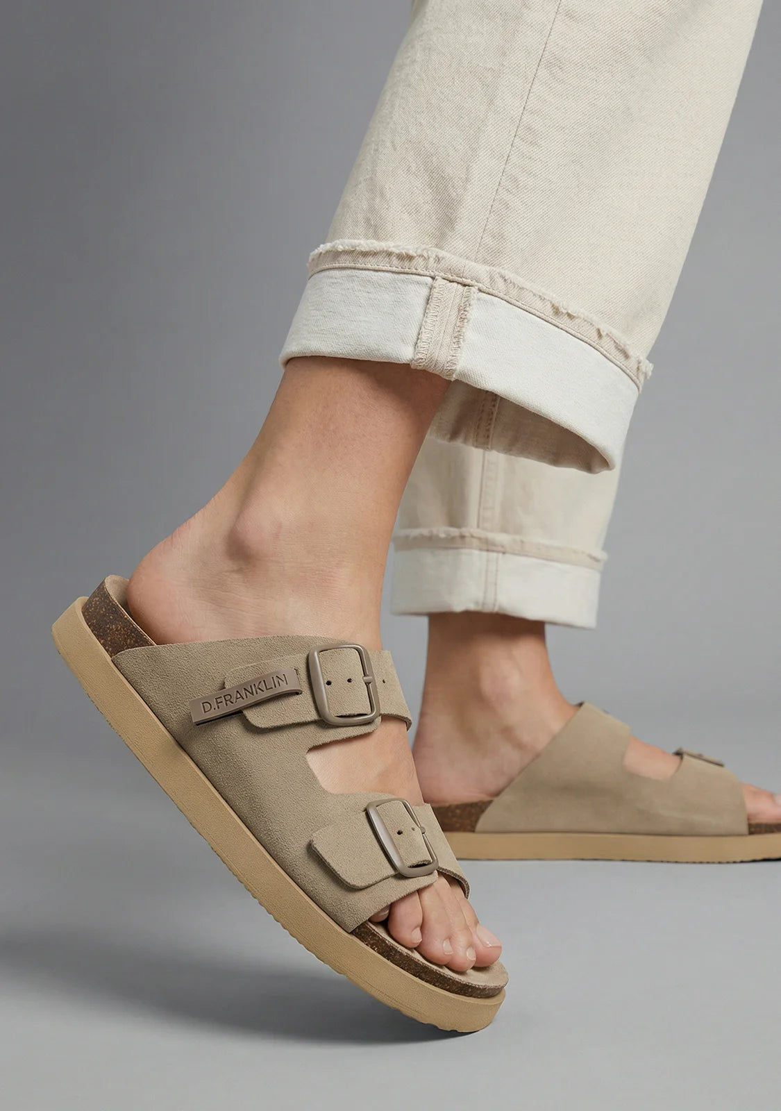 D.Franklin Vibe Taupe sandali