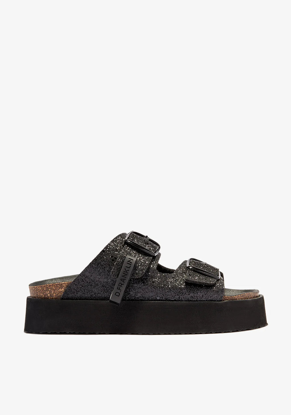 D.Franklin sandali suola alta glitter