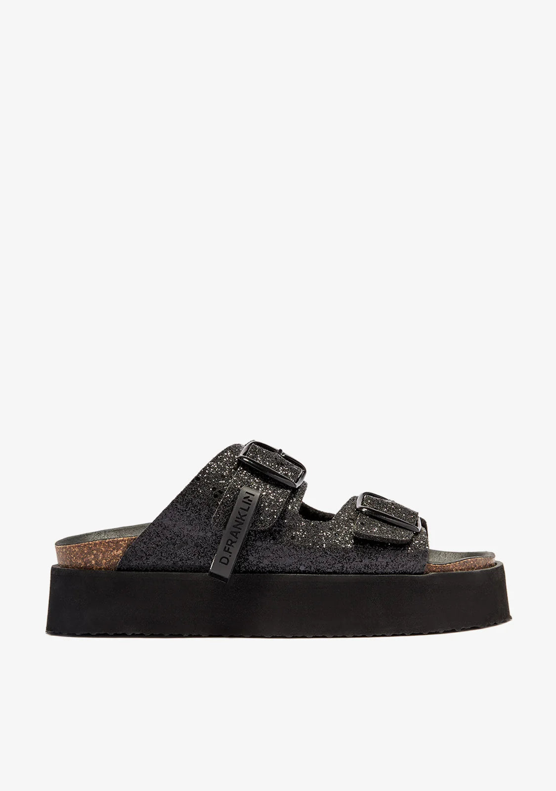 D.Franklin sandali suola alta glitter