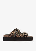 D.Franklin Sandali Platform Leopard