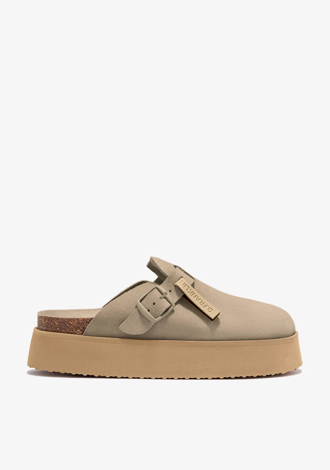 D.Franklin Clog Taupe Platform