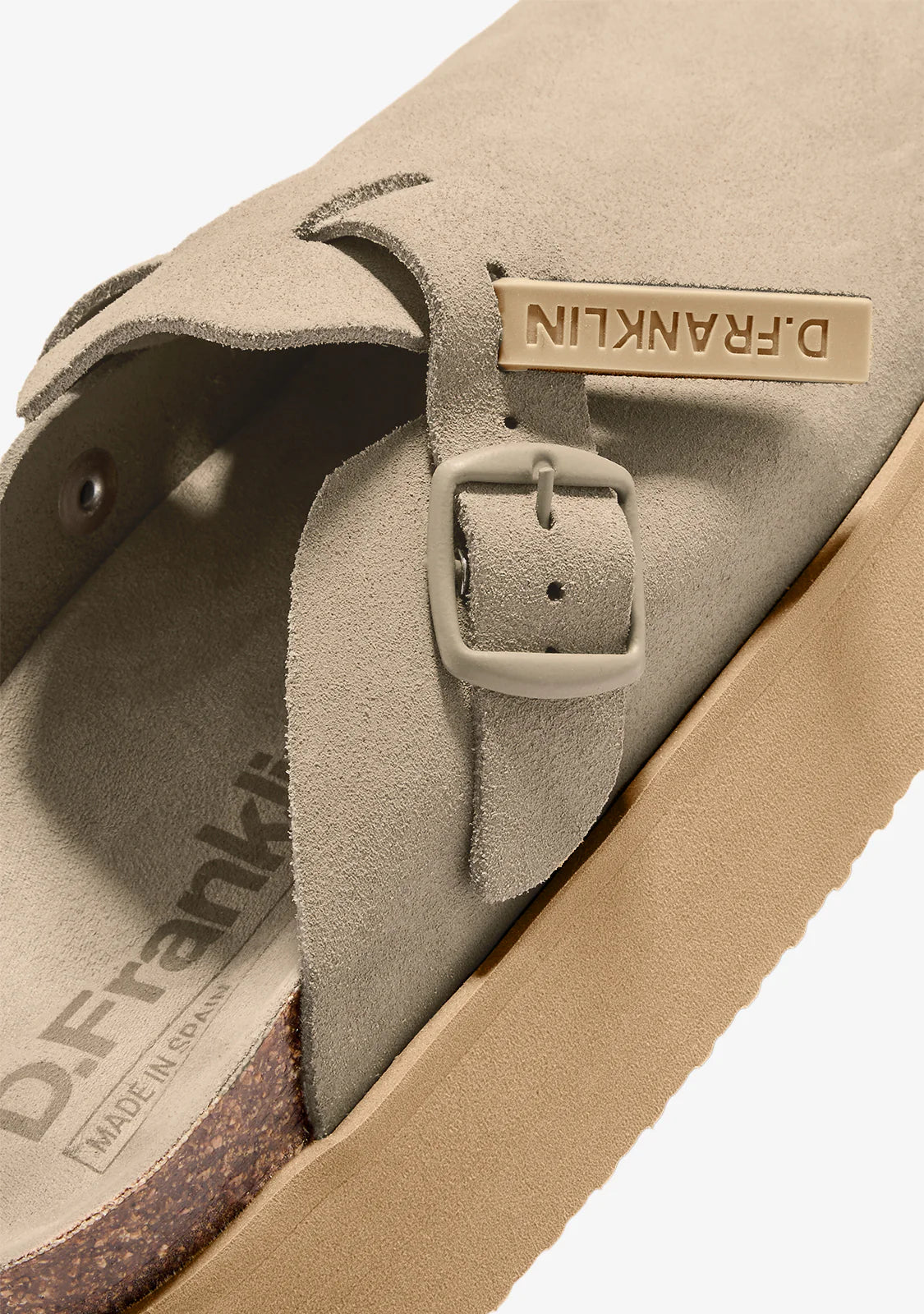 D.Franklin Clog Taupe Platform