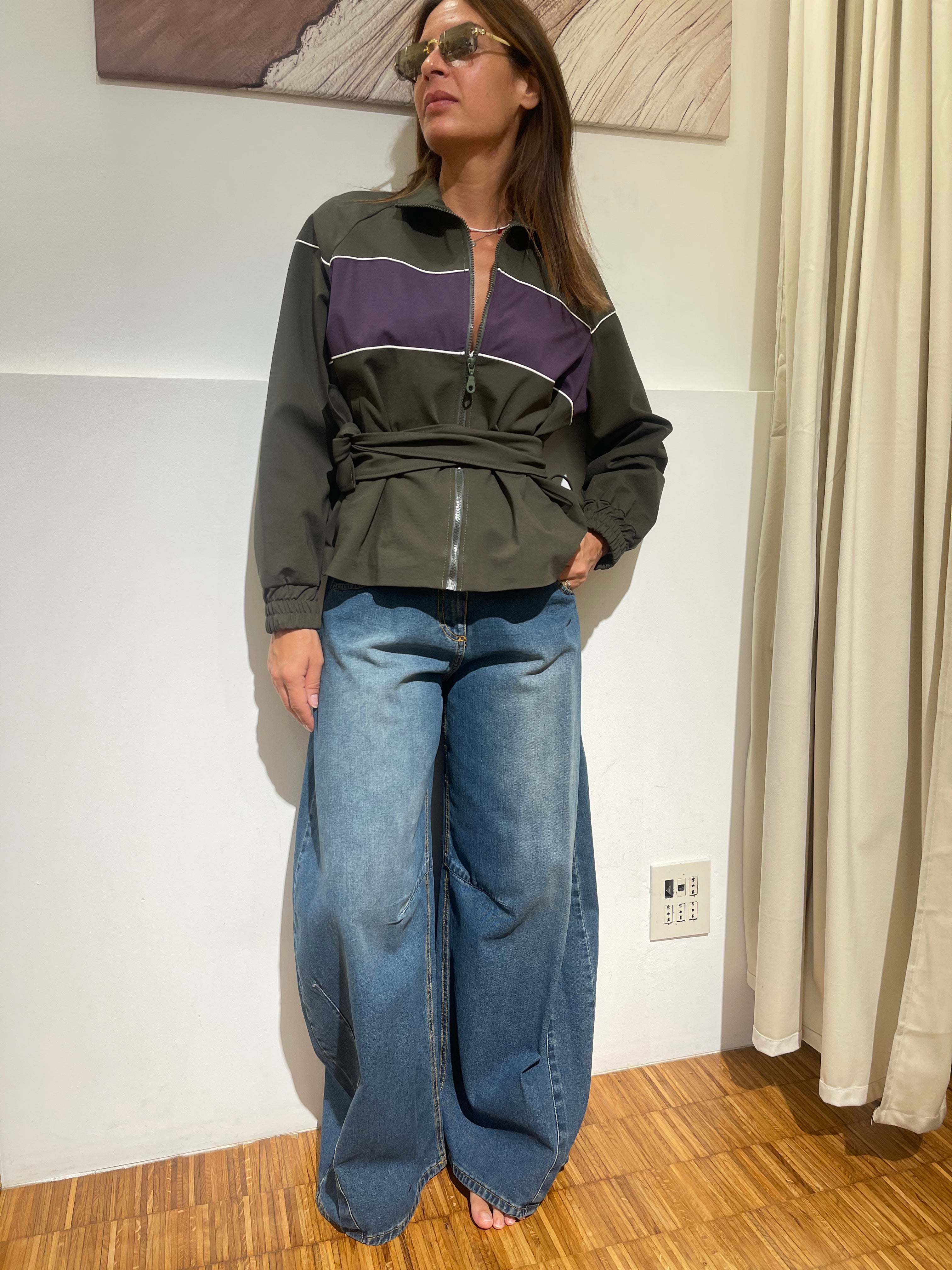 JEANS BARREL TENSIONE IN