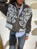 CARDIGAN FANTASIA TENSIONE IN  FULL ZIP