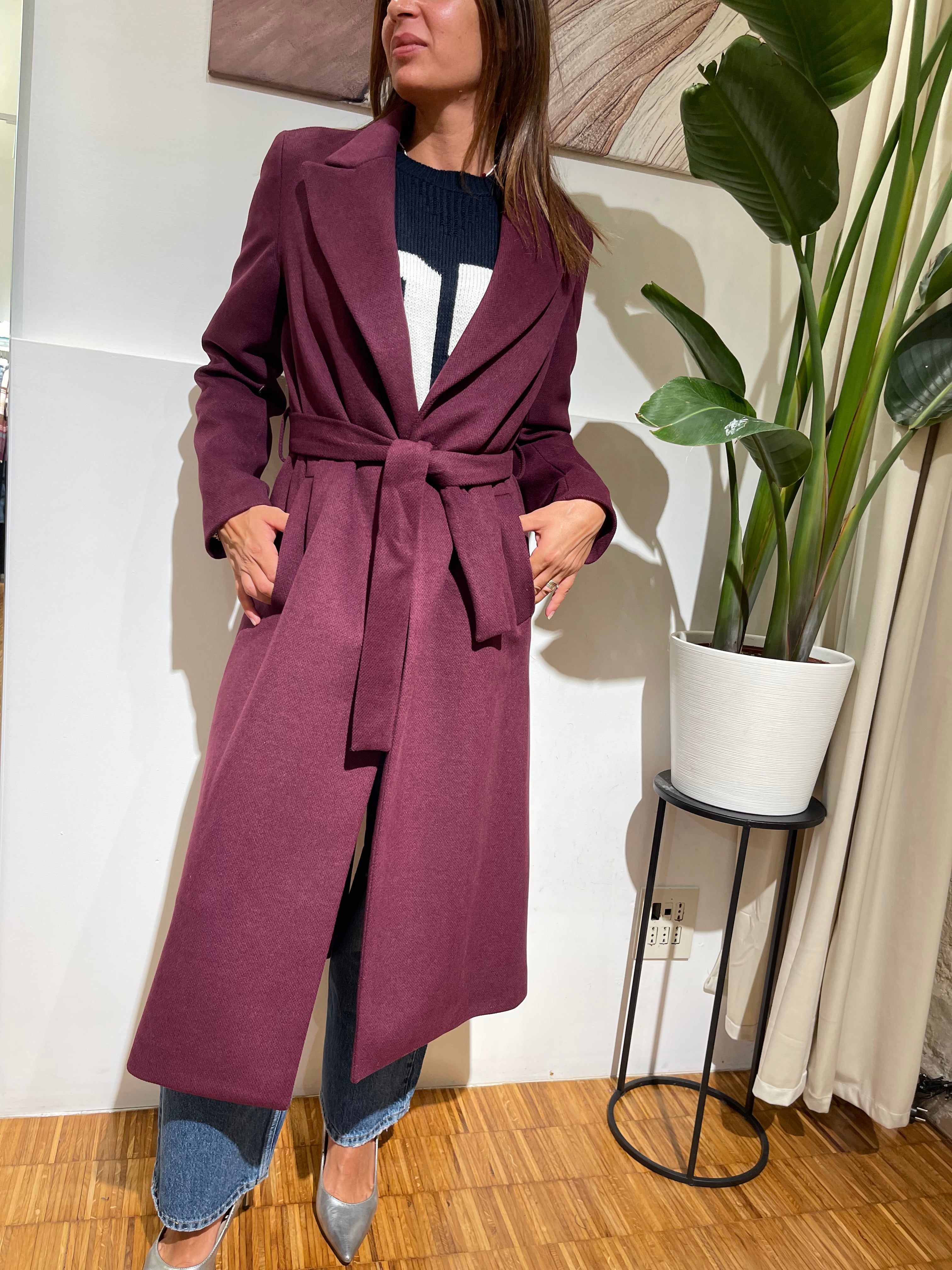 CAPPOTTO LUNGO RINASCIMENTO CON CINTO