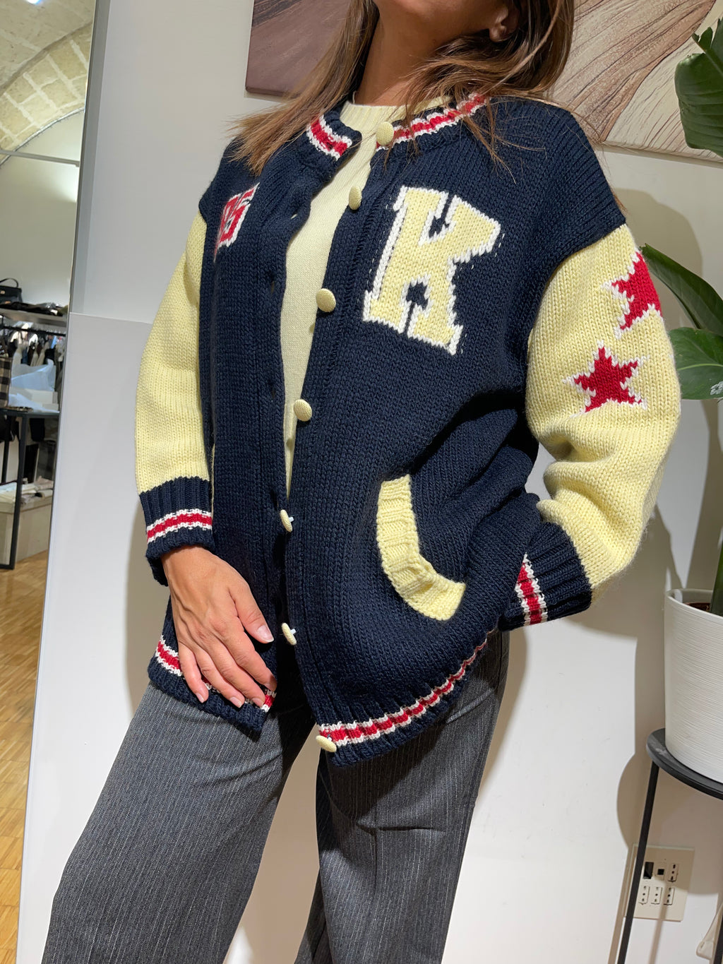 CARDIGAN PURA LANA KONTATTO