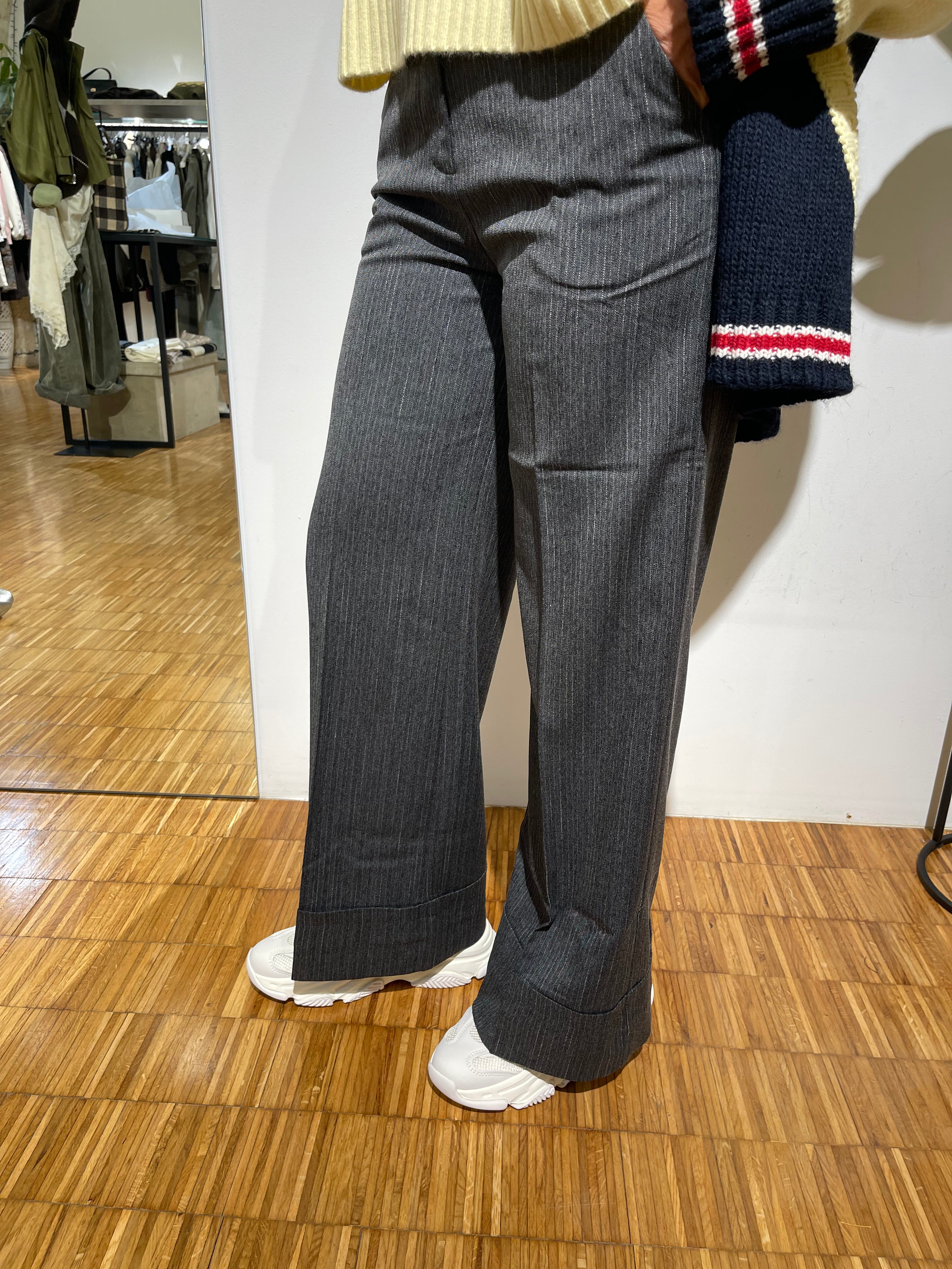 PANTALONE PALAZZA GESSATO