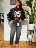 JEANS ONLY CON CINTA E STRASS BAGGY