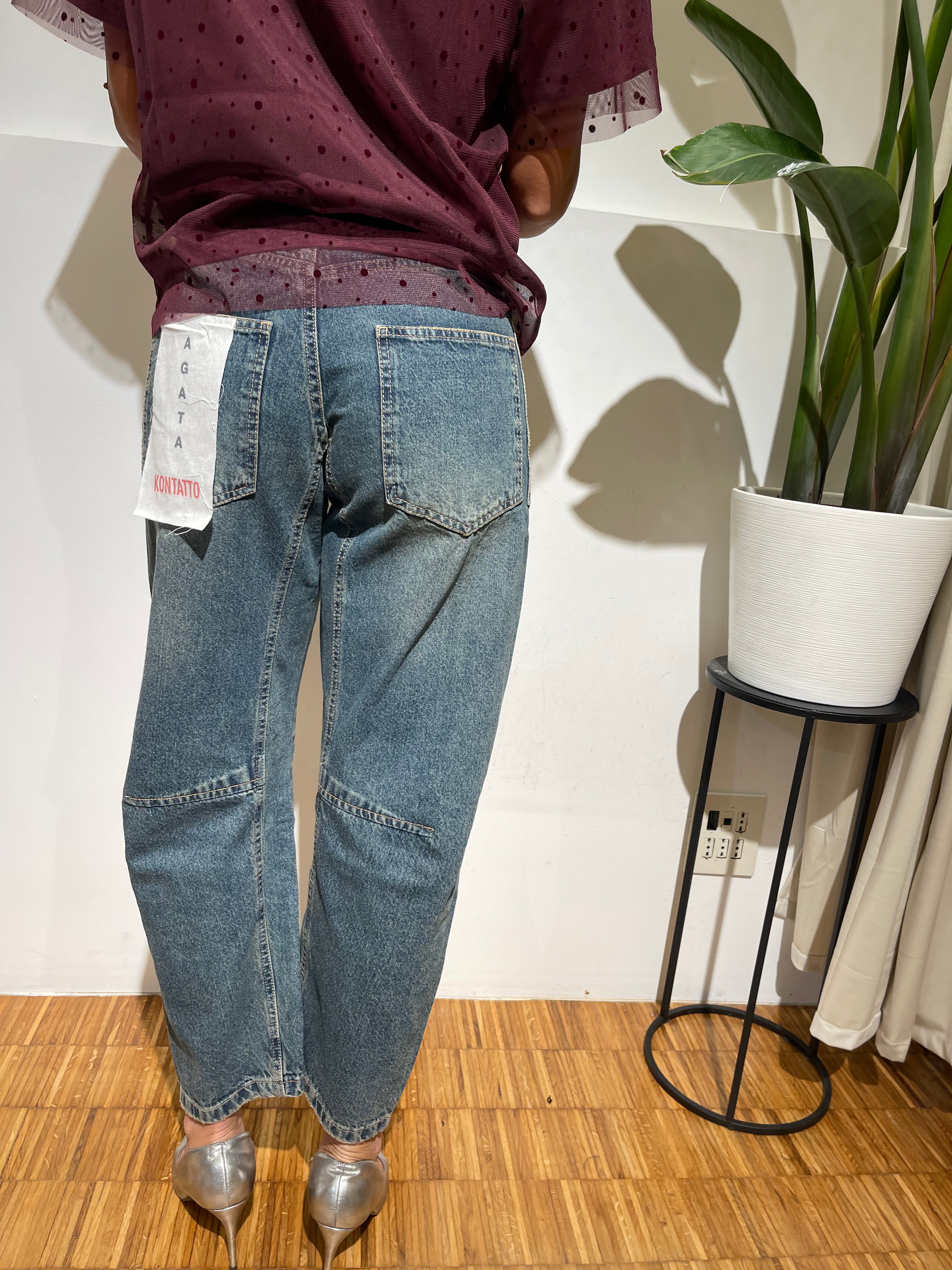 JEANS BARREL KONTATTO AGATA TASCHE A TOPPA