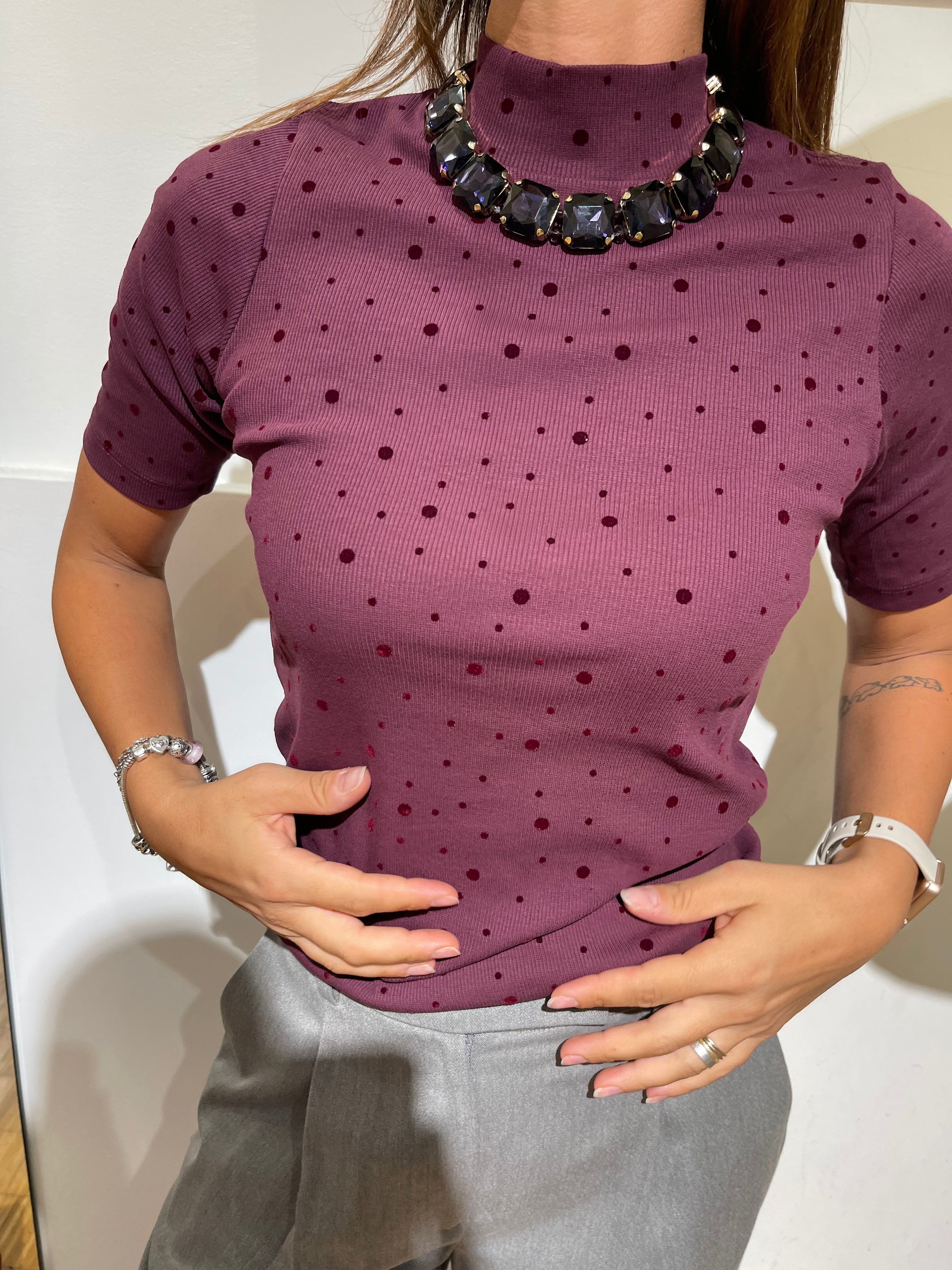 MAGLIA MEZZO COLLO POIS KONTATTO