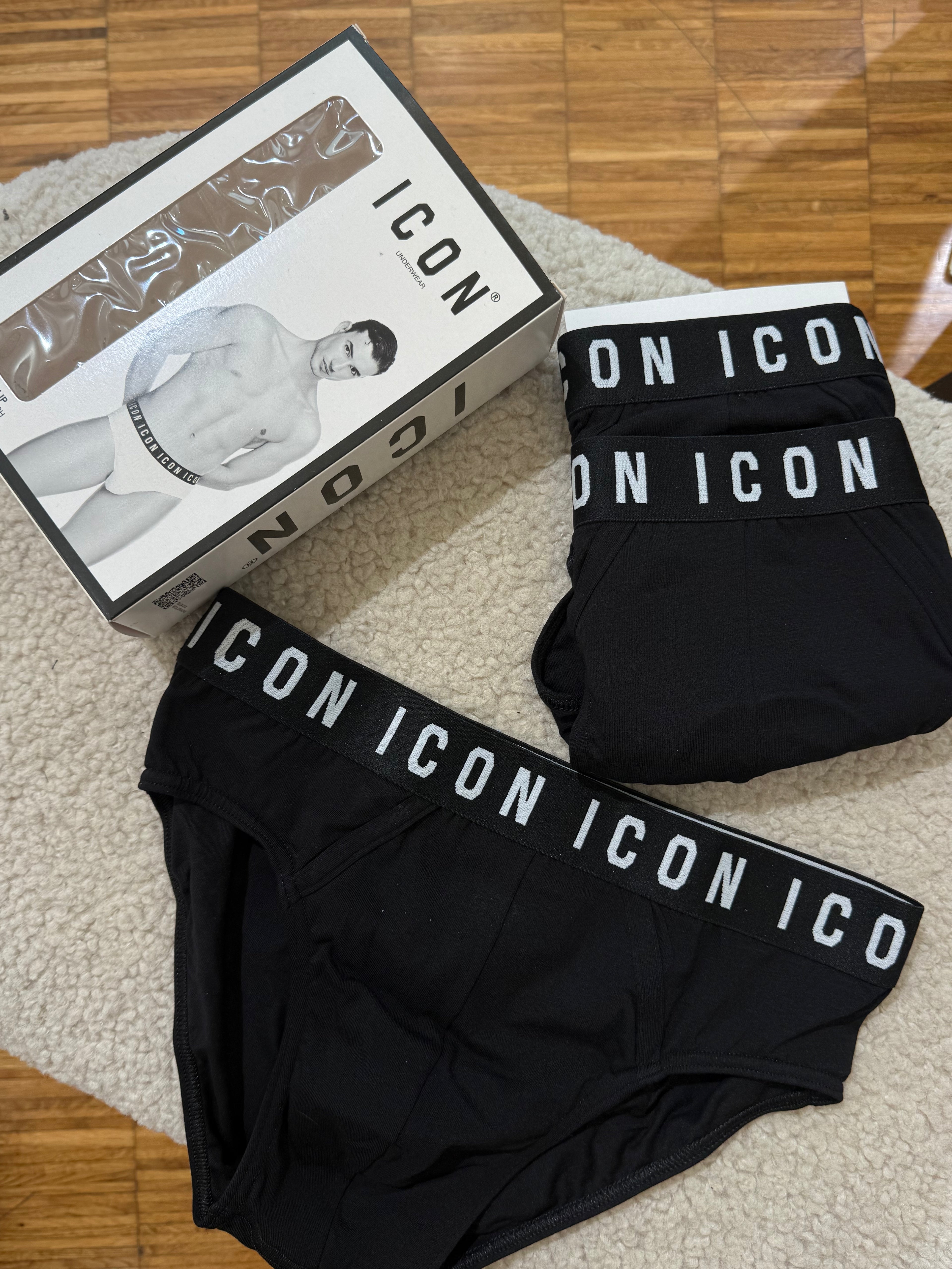 ICon slip uomo con logo elastico
