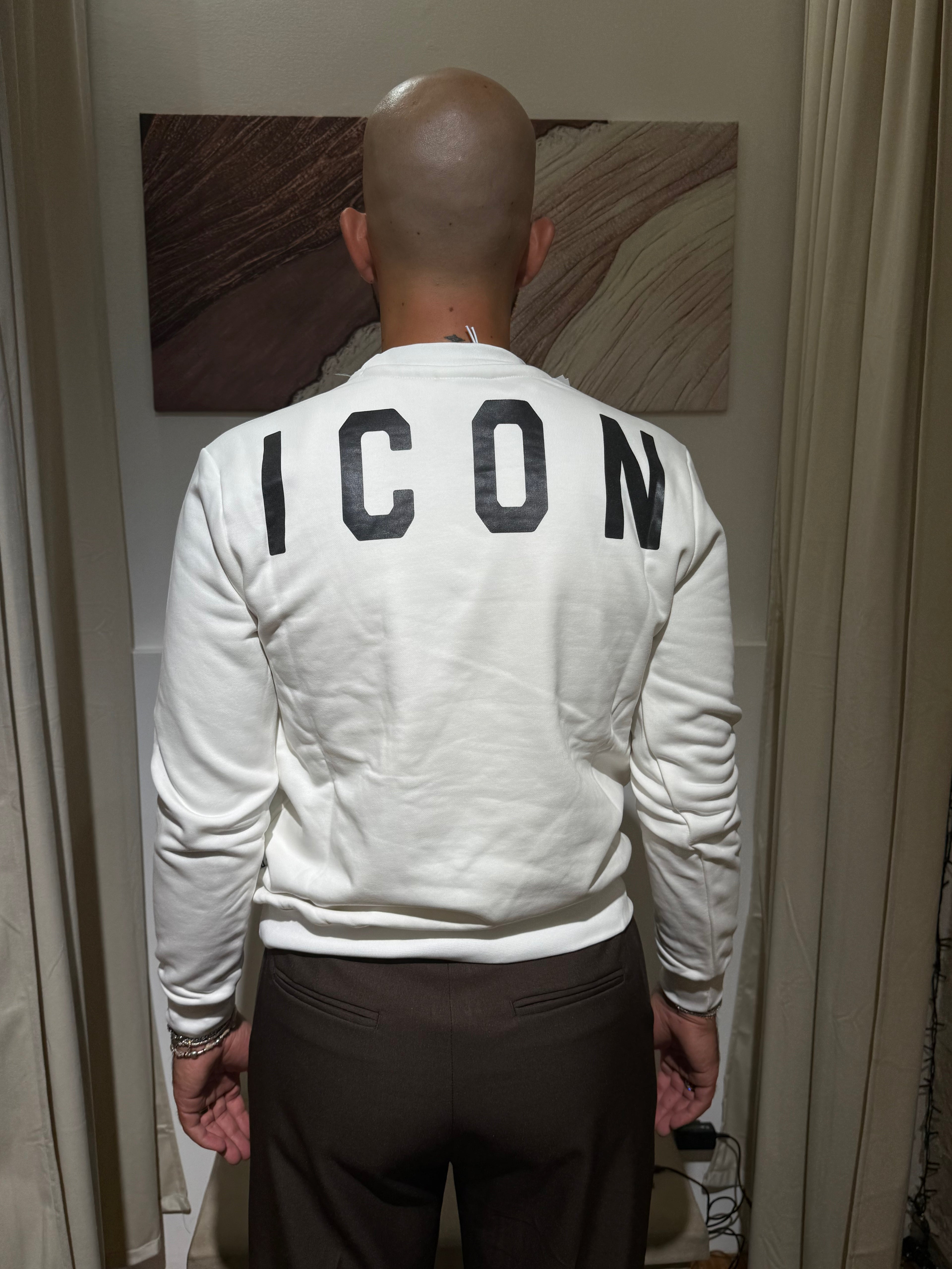 ICON girocollo logo grande retro