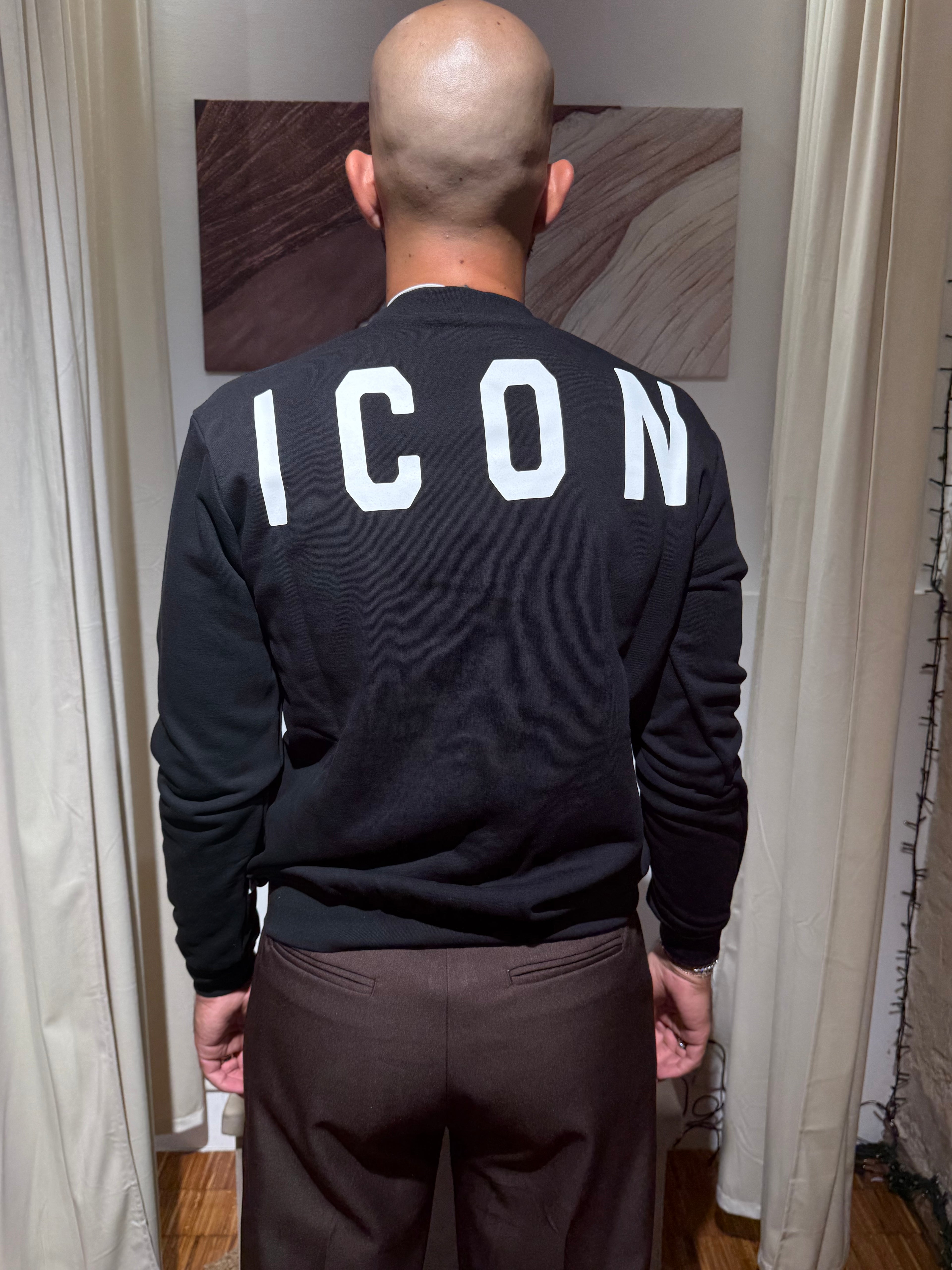 ICON girocollo logo grande retro