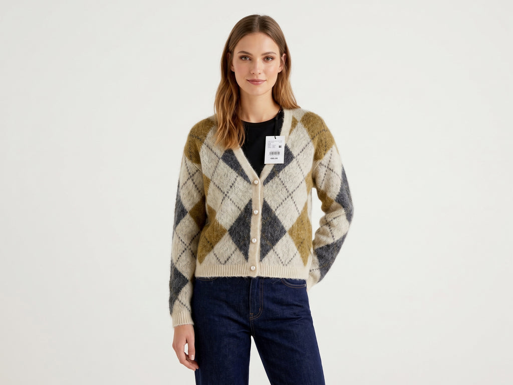 CARDIGAN  ONLY IN CHECK