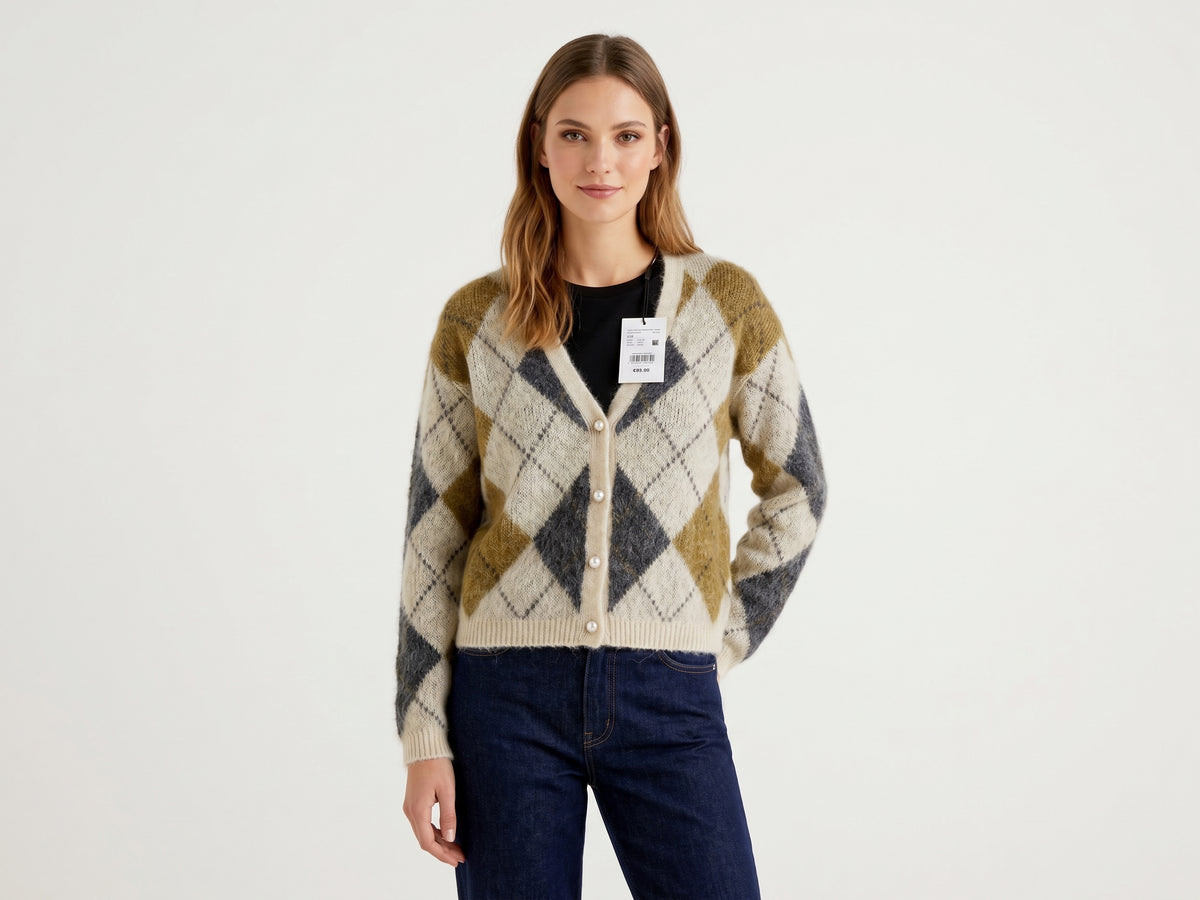 CARDIGAN  ONLY IN CHECK