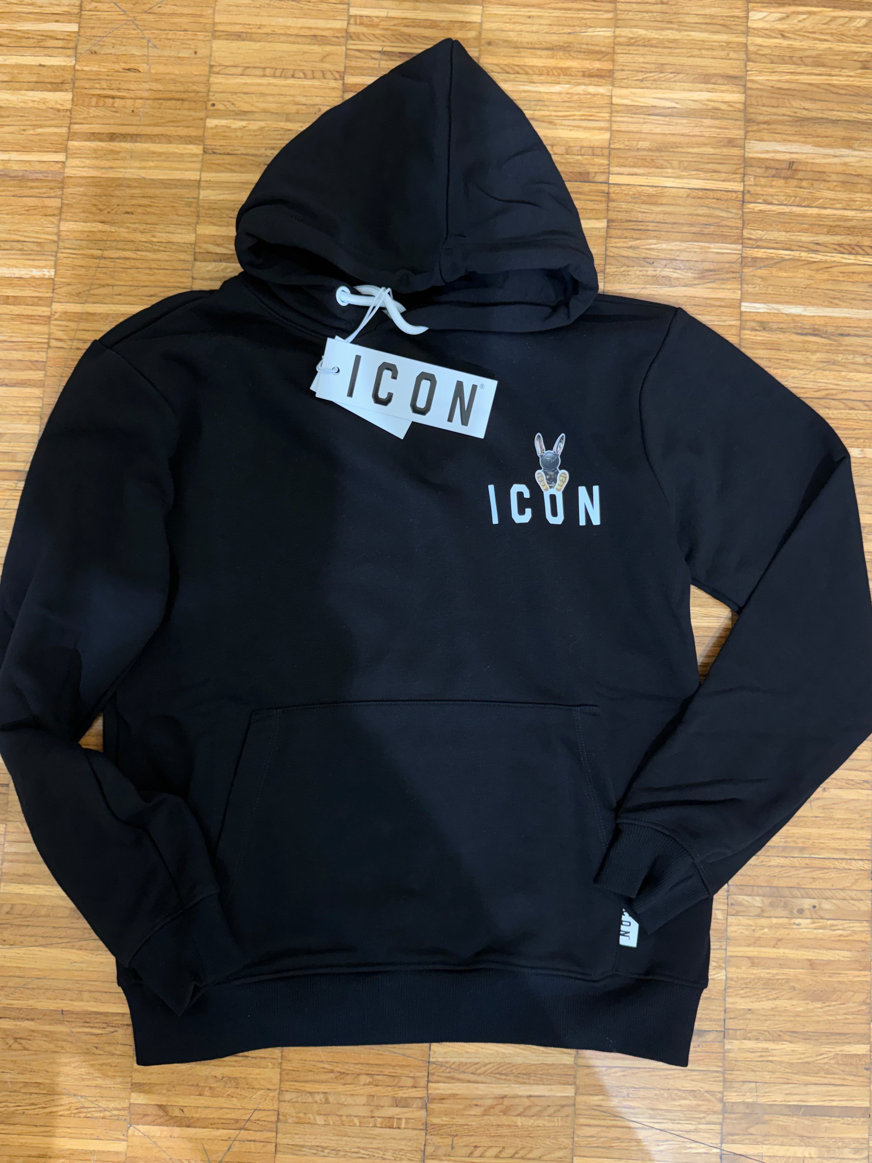 ICON felpa cappuccio puppet print