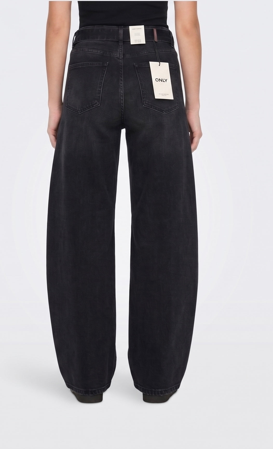 JEANS BARREL NERO ONLY