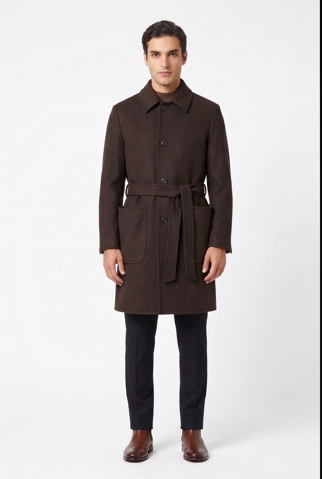 CAPPOTTO LUNGO CON CINTURA