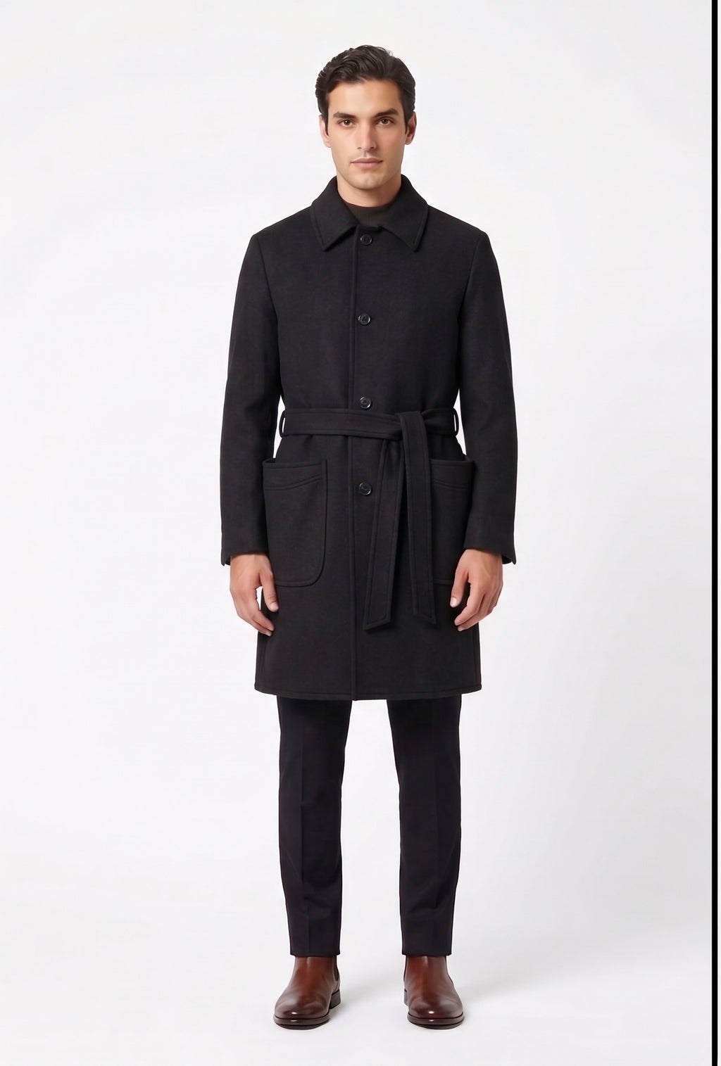 CAPPOTTO LUNGO CON CINTURA