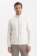 BOMBER PANNO COLLO IN MAGLIA
