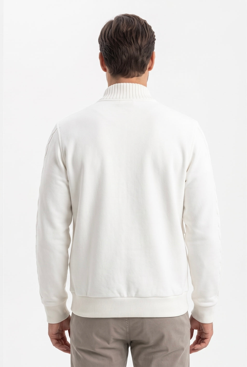 BOMBER PANNO COLLO IN MAGLIA