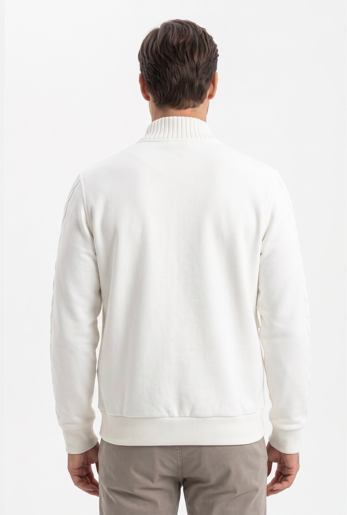 BOMBER PANNO COLLO IN MAGLIA