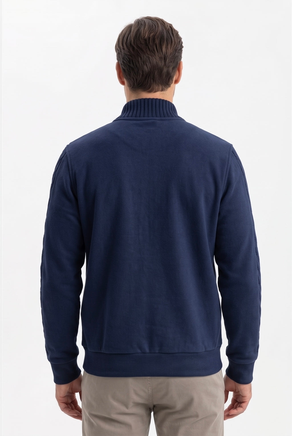BOMBER PANNO COLLO IN MAGLIA