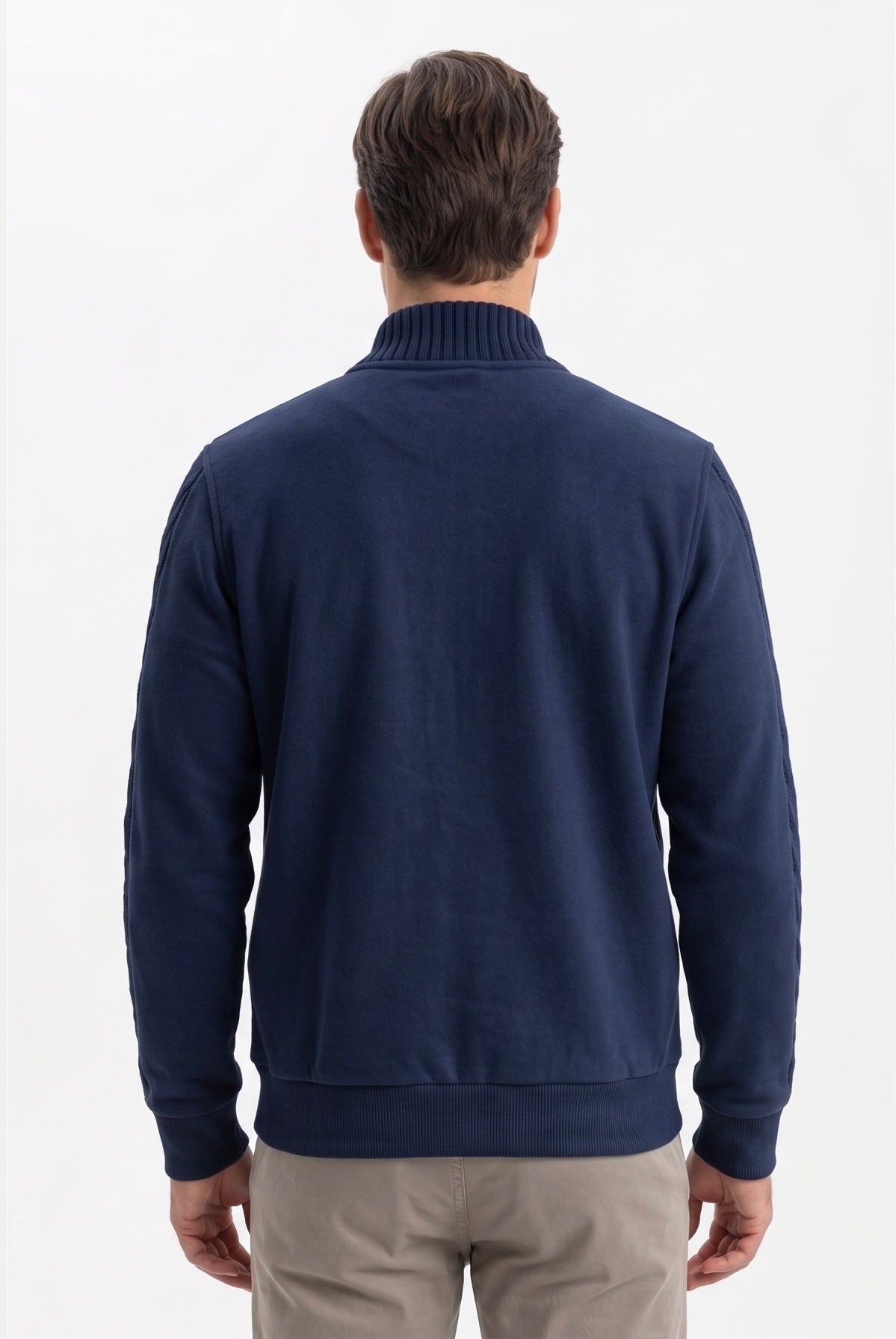 BOMBER PANNO COLLO IN MAGLIA