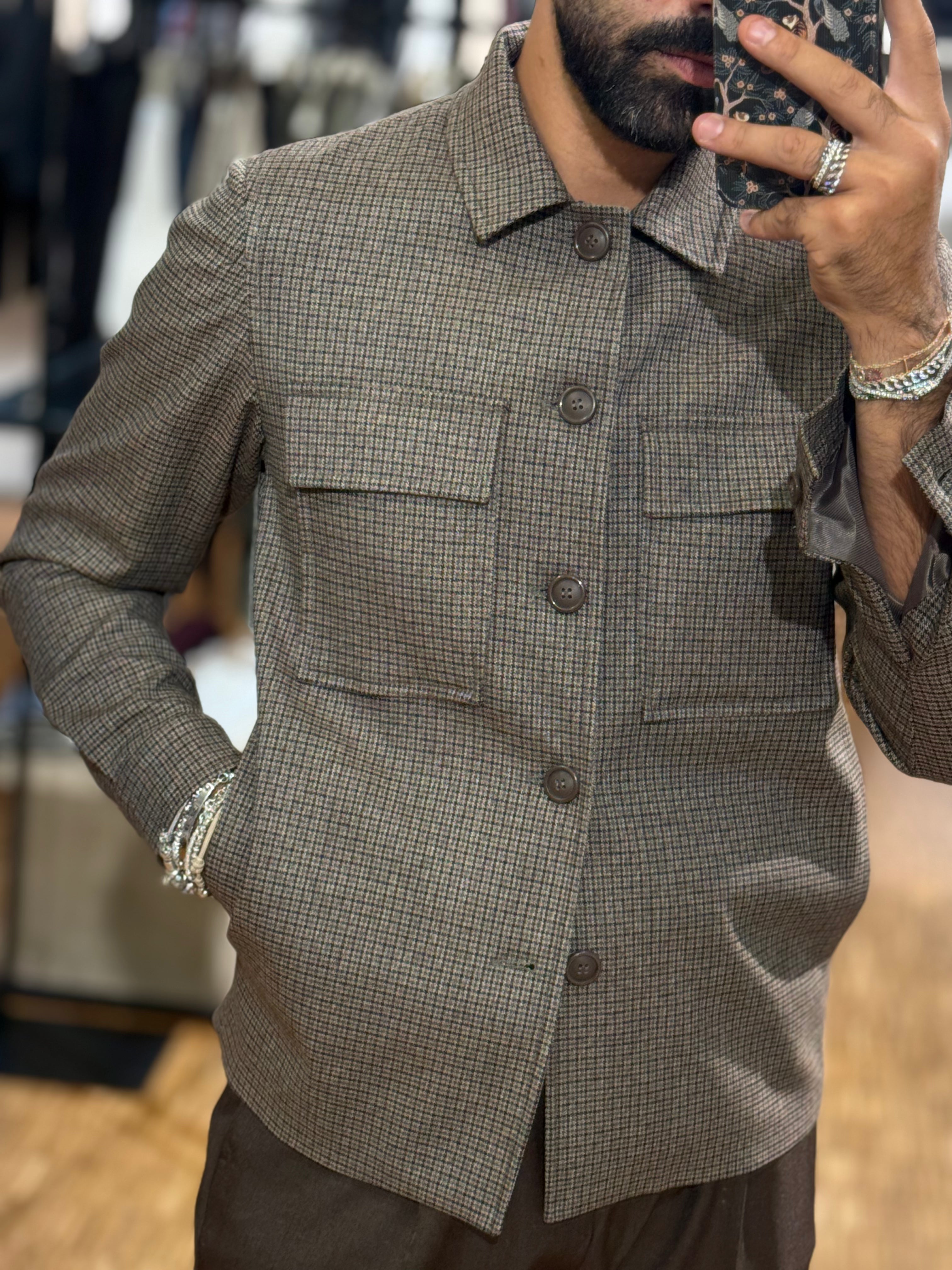 OVERSHIRT PIEDE DE POUL