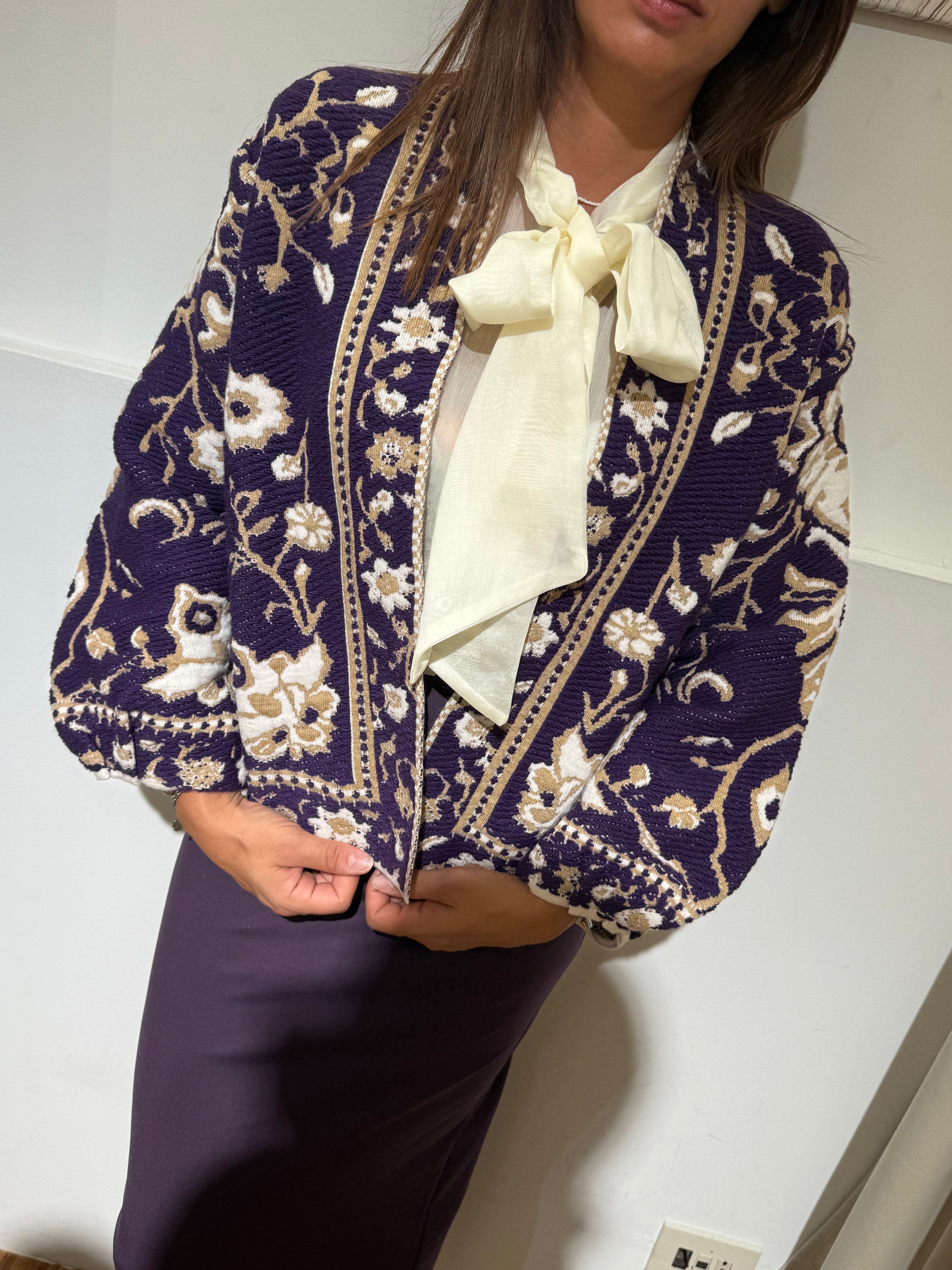 CARDIGAN TENSIONE IN FANTASIA