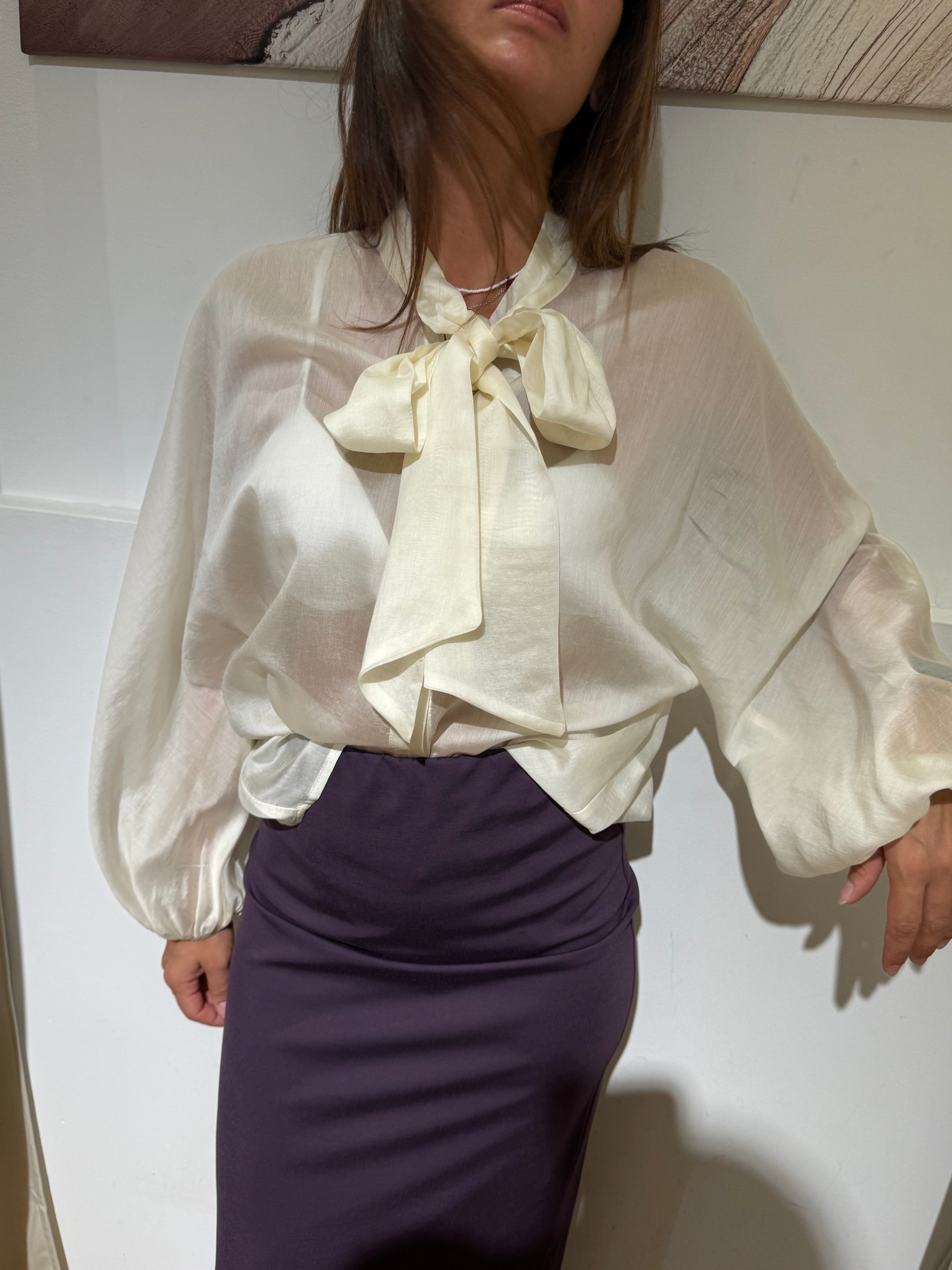 CAMICIA MUSSOLA CON FICCO TENSIONE