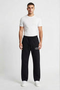 PANTALONE A GAMBA LARGA C/LOGO