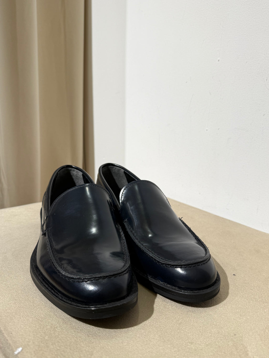 Mocassino Blu pelle uomo