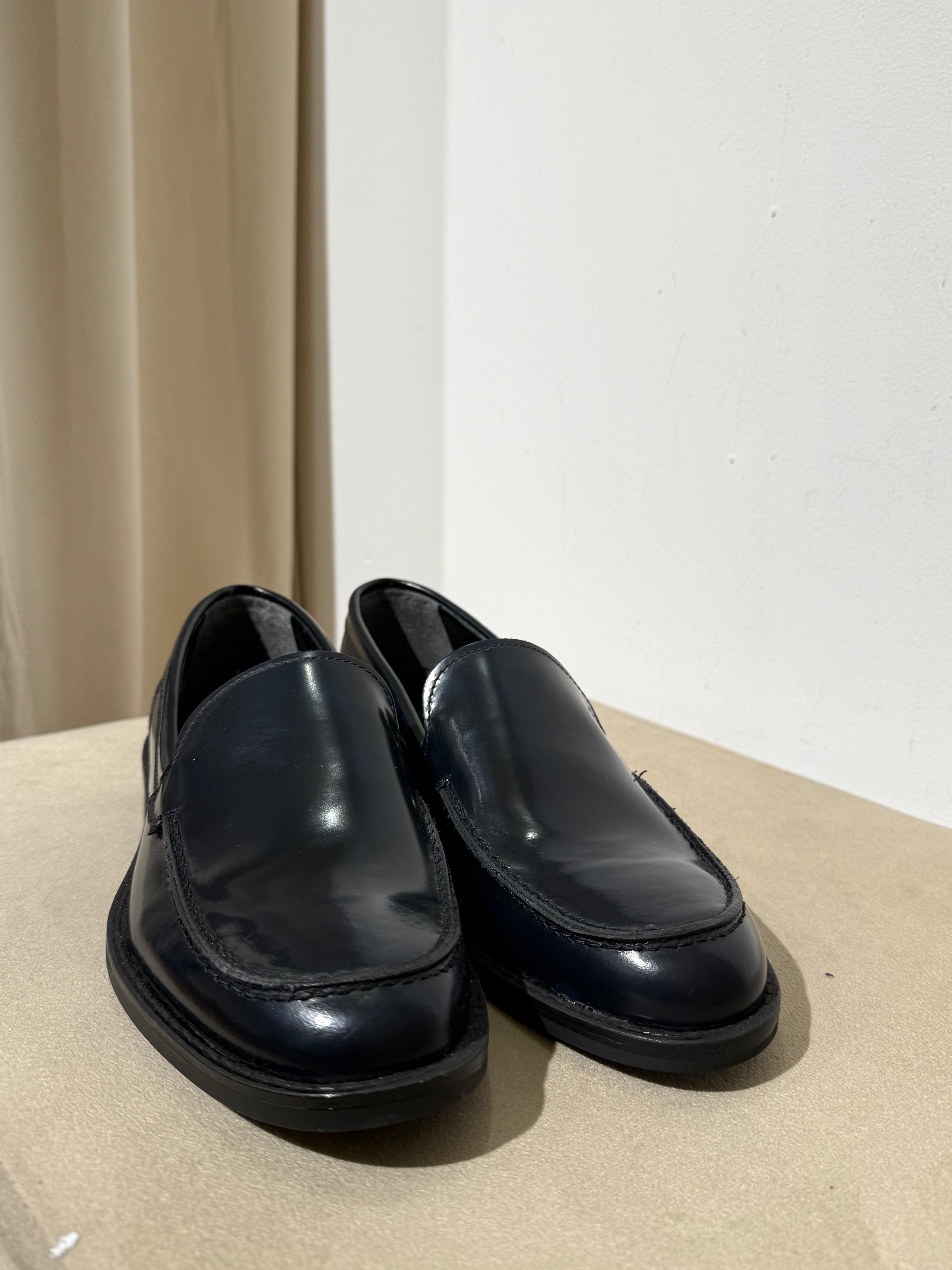 Mocassino Blu pelle uomo