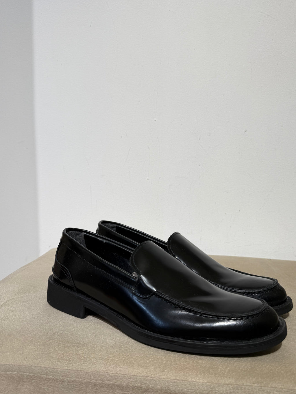 Mocassino nero uomo