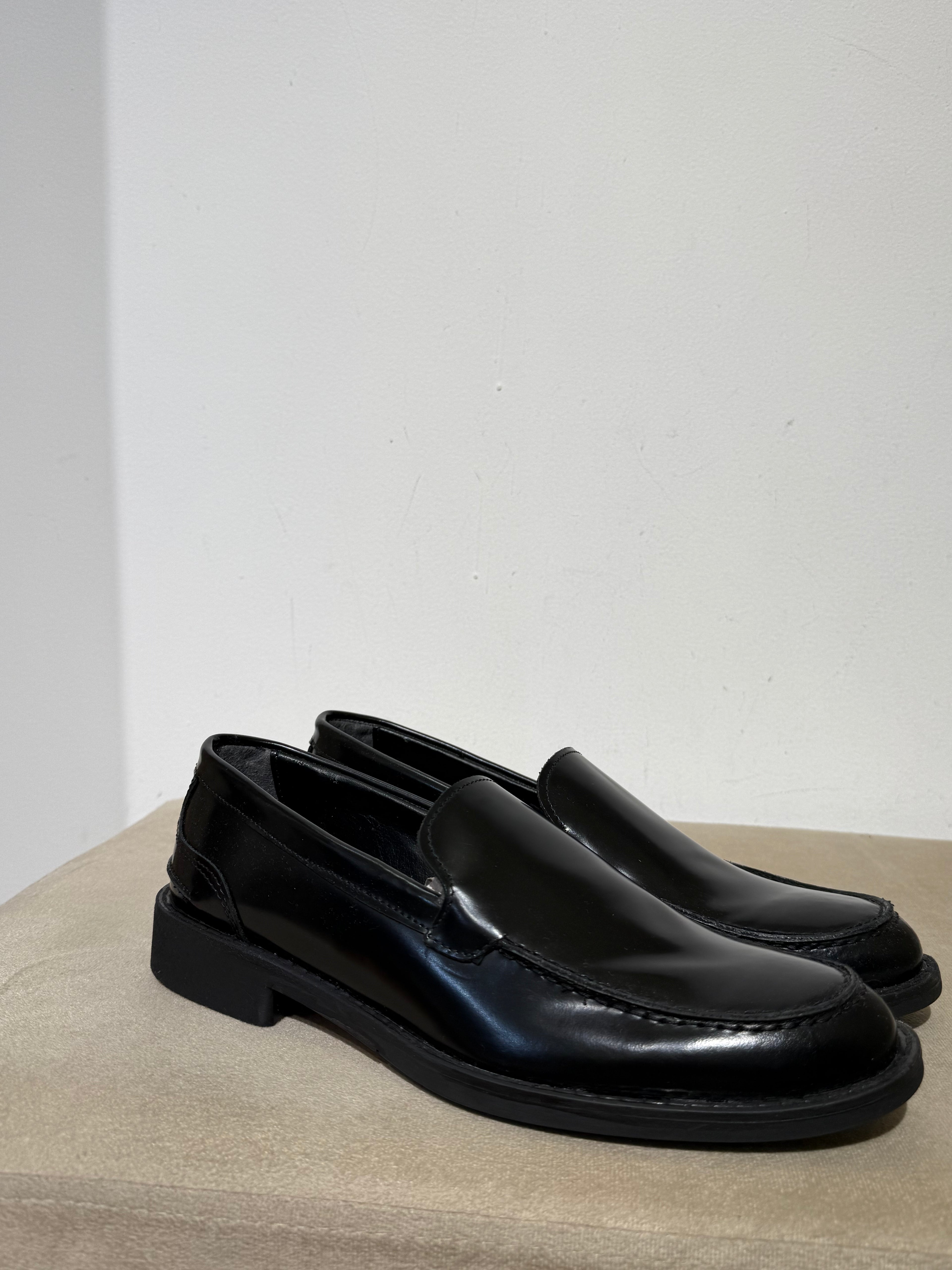 Mocassino nero uomo