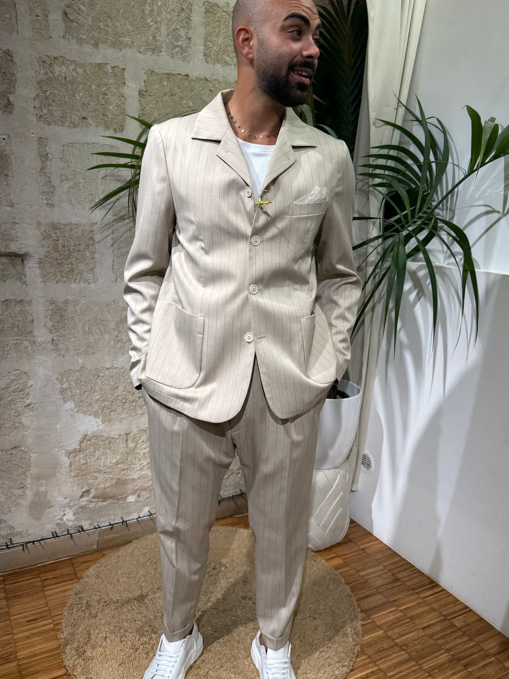 Coordinato Gessato uomo
