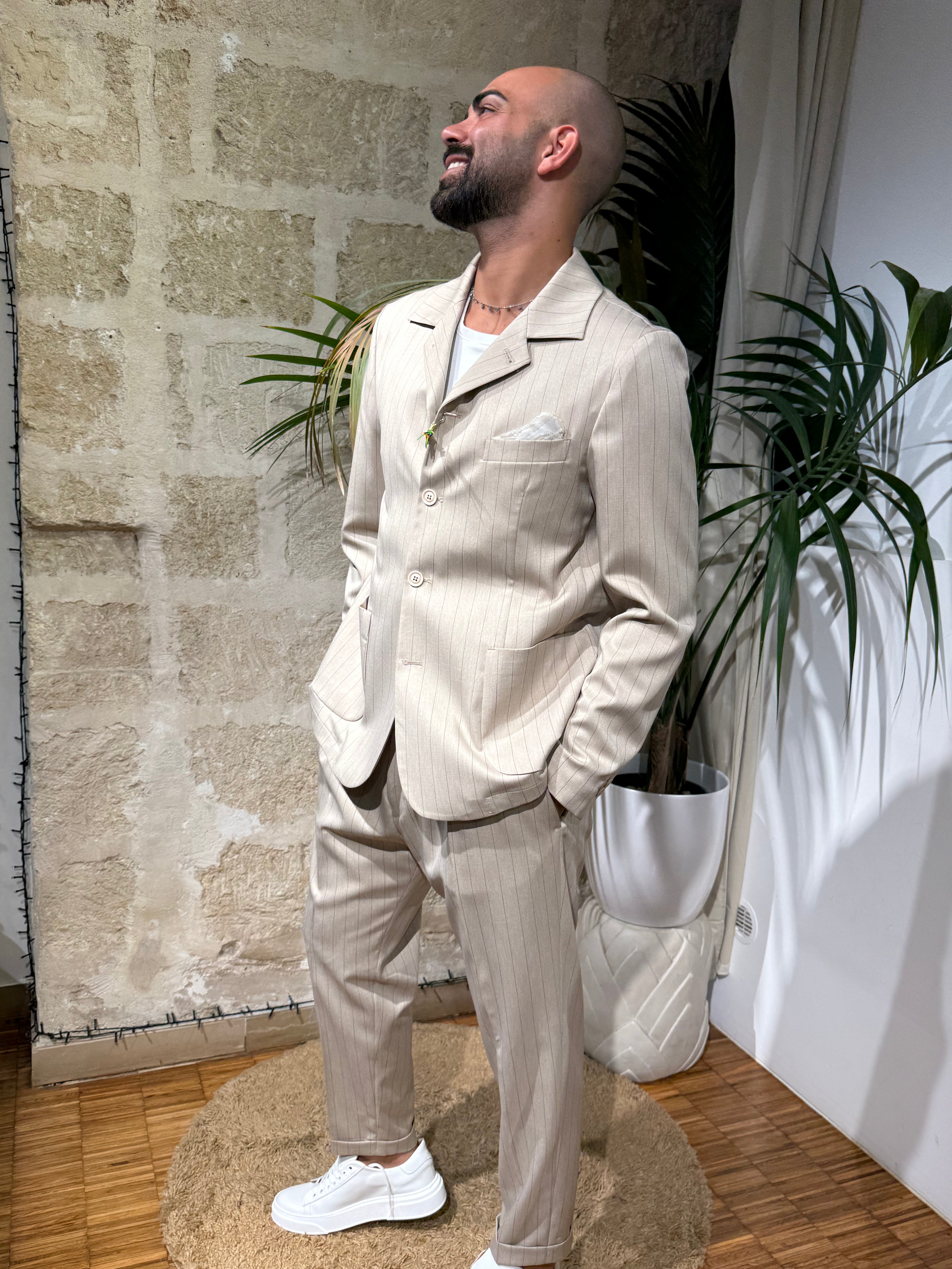 Coordinato Gessato uomo