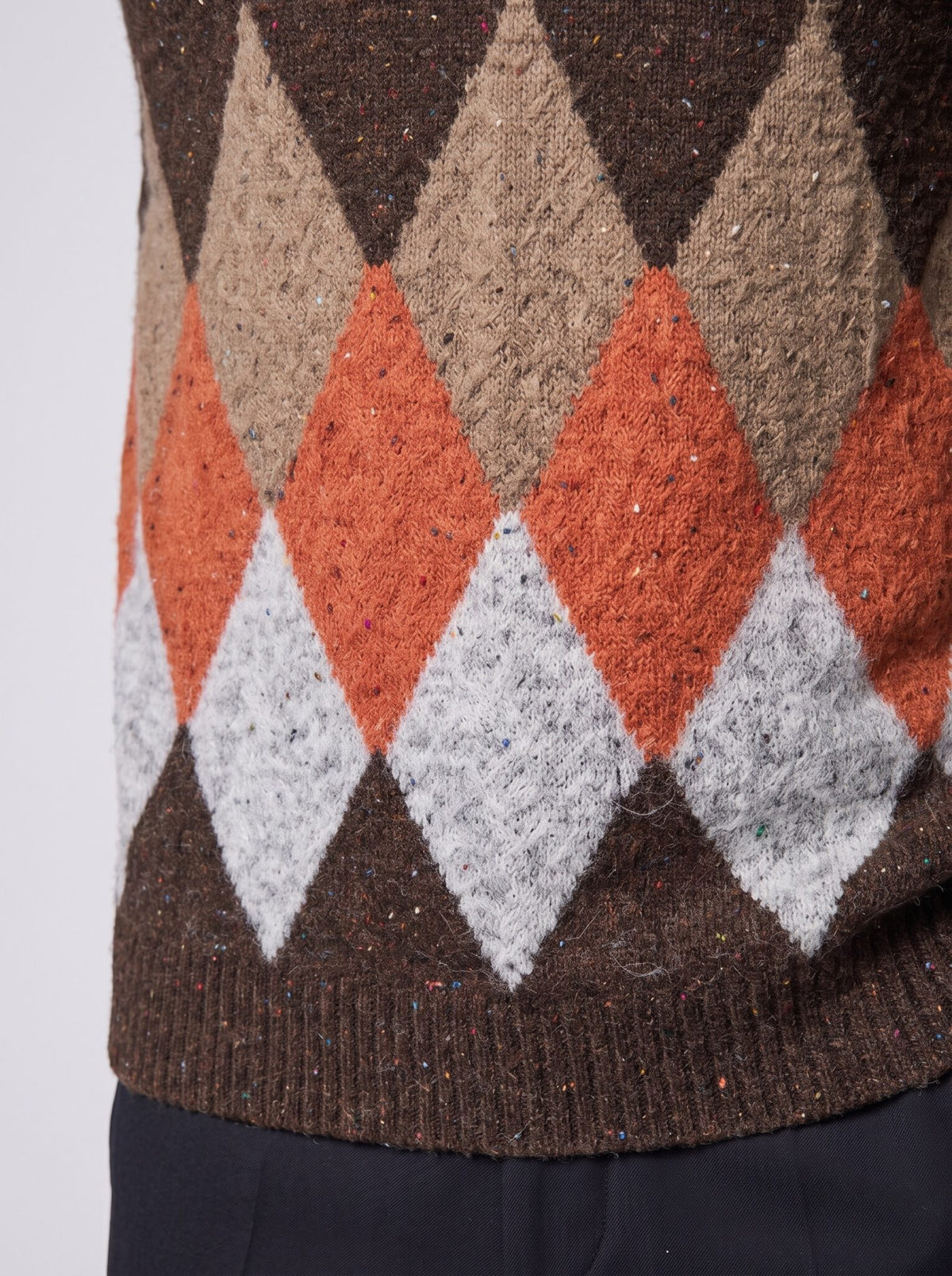 MAGLIONE INTARSIO ROMBI