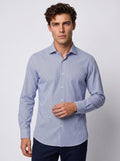 CAMICIA COLLO FRANCESE RIGATA