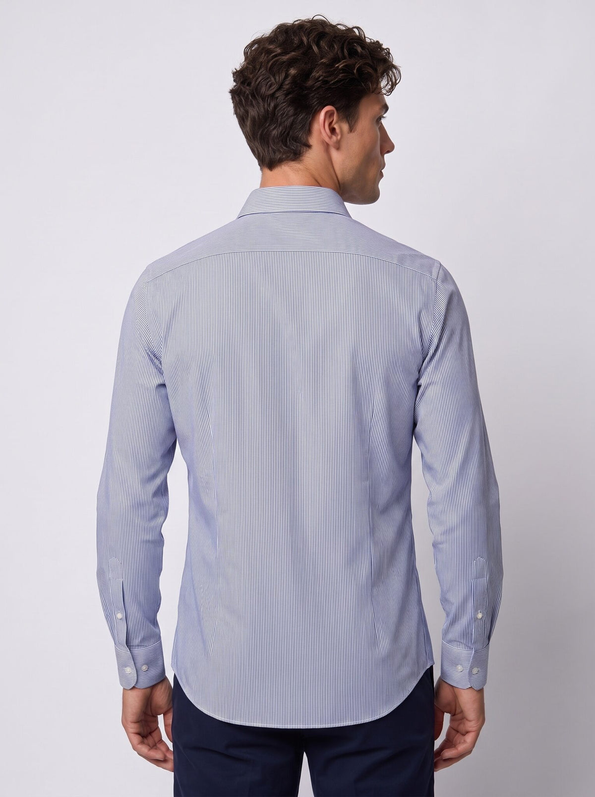 CAMICIA COLLO FRANCESE RIGATA