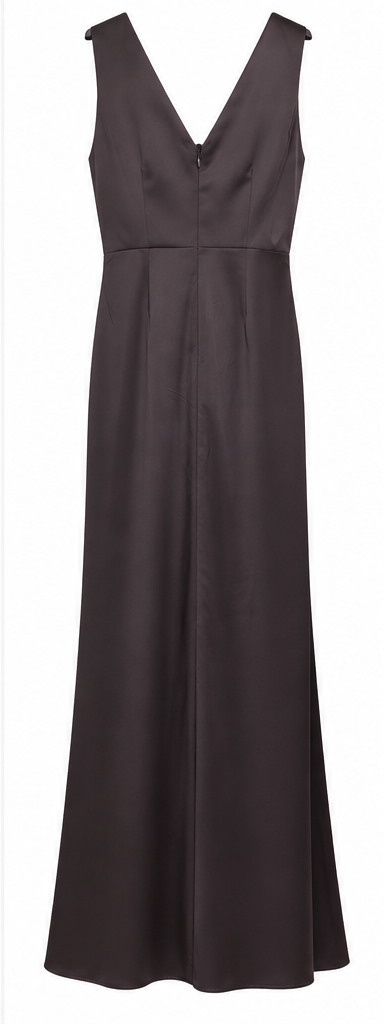 ABITO SATIN MARRONE