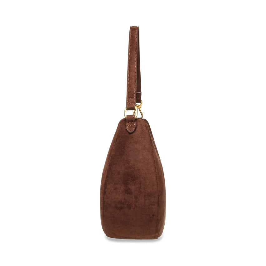 STEVE MADDEN BORSA MARRONE/ORO IN SUEDE