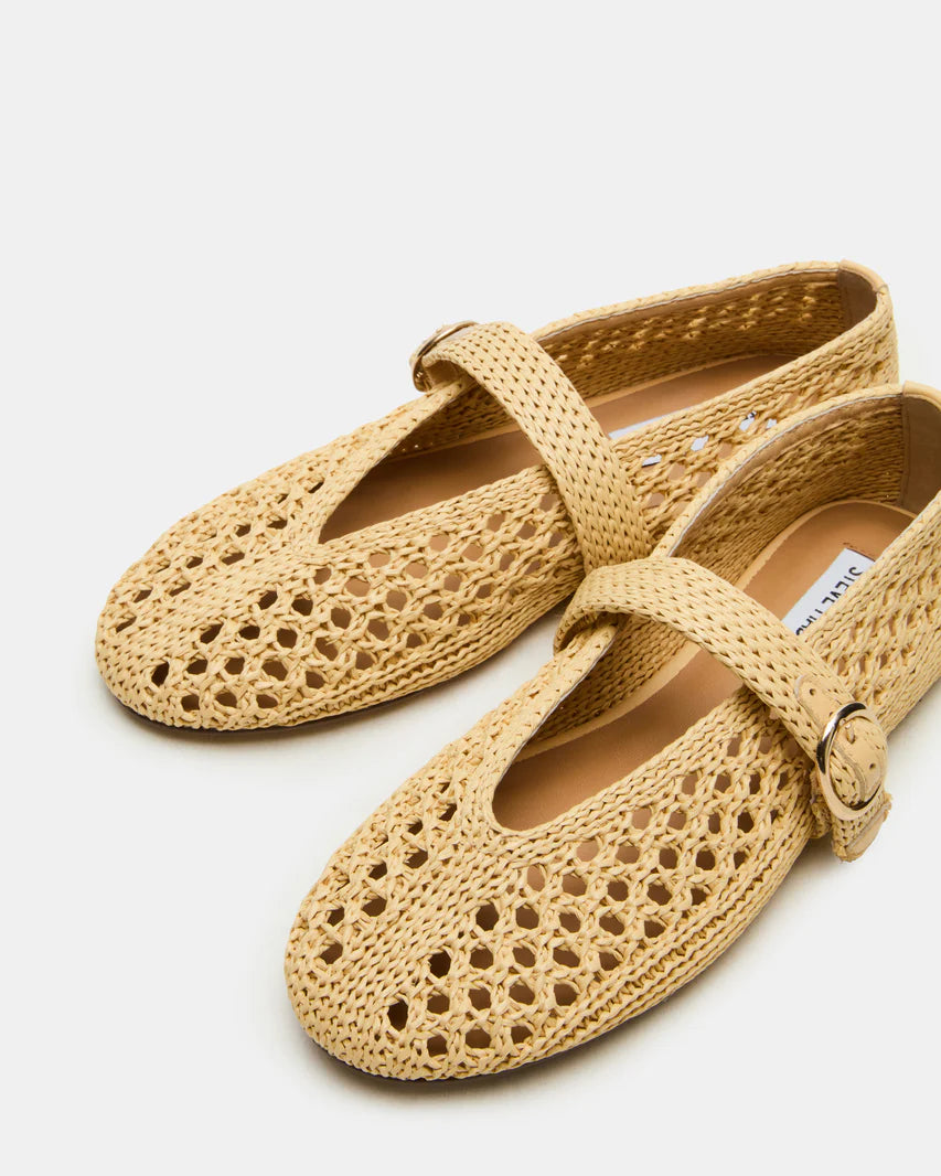Steve Madden Ballarina Natural Raffia